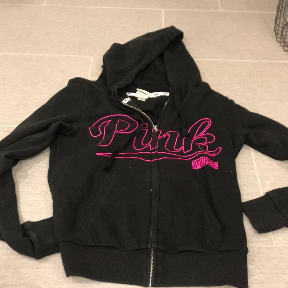 VS Pink Zipper Hoodie